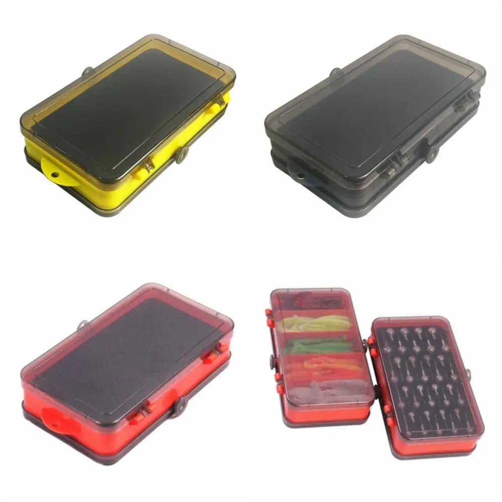 Double-sided Double Sided Fishing Tackle Box Quick Identification Multi Compartments Fishing Storage Boxes Convenient Sorting
