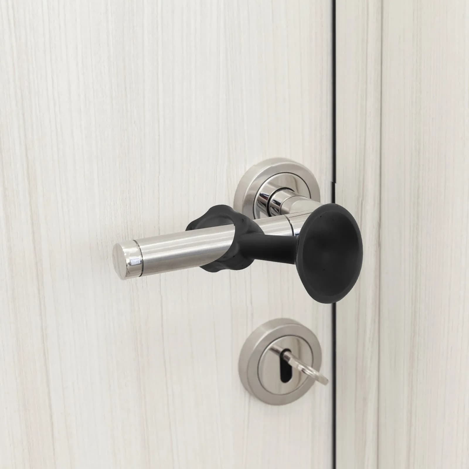 Set di 4 Protezioni in Silicone per Porte e Pareti, Ammortizzatori per Maniglie, Riduzione del Rumore, Tappi in Silicone per Maniglie