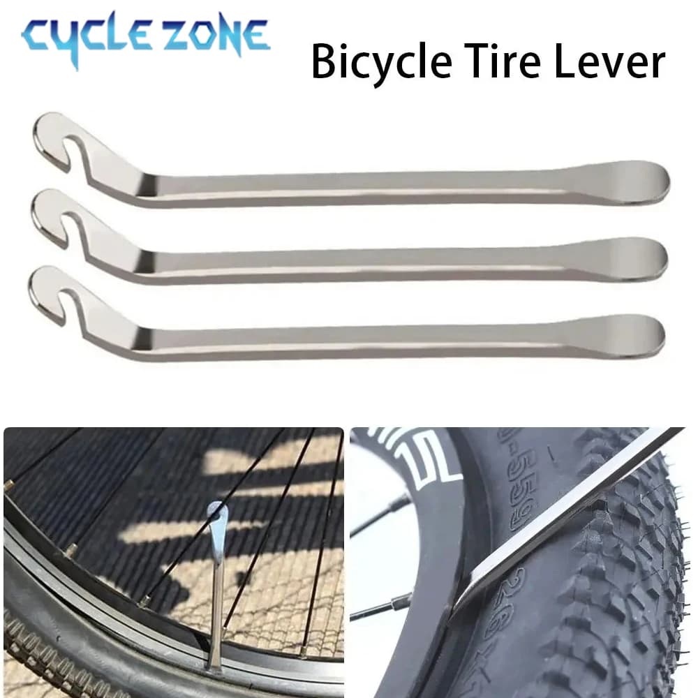1/2/3/4/5 Pezzi Leva per Pneumatici Bici in Acciaio al Carbonio, Strumento di Riparazione e Rimozione, Apri Pneumatici MTB Ultraleggero, Accessori per Riparazione Ruote