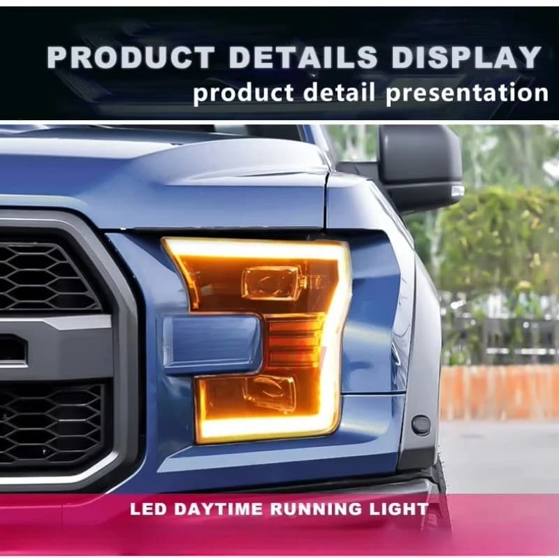 Factory Wholesales LED Car Headlights For Ford Raptor 2015-2021 Auto Lighting System Head Light Modified Headlamp Assembly