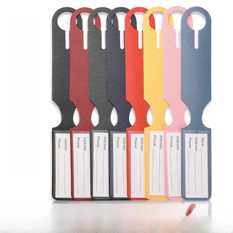 Travel Tag Luggage Identifier Anti-Lost Baggage Tag Check-In Card Holder Passport Clip Card Bag Anti-Theft Brush Pendant