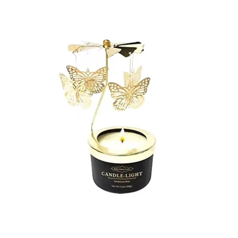Portacandele Rotante per la Primavera, Ornamenti per Candele Aromaterapiche da Interno, Regalo di Compleanno, Souvenir, Candele Profumate