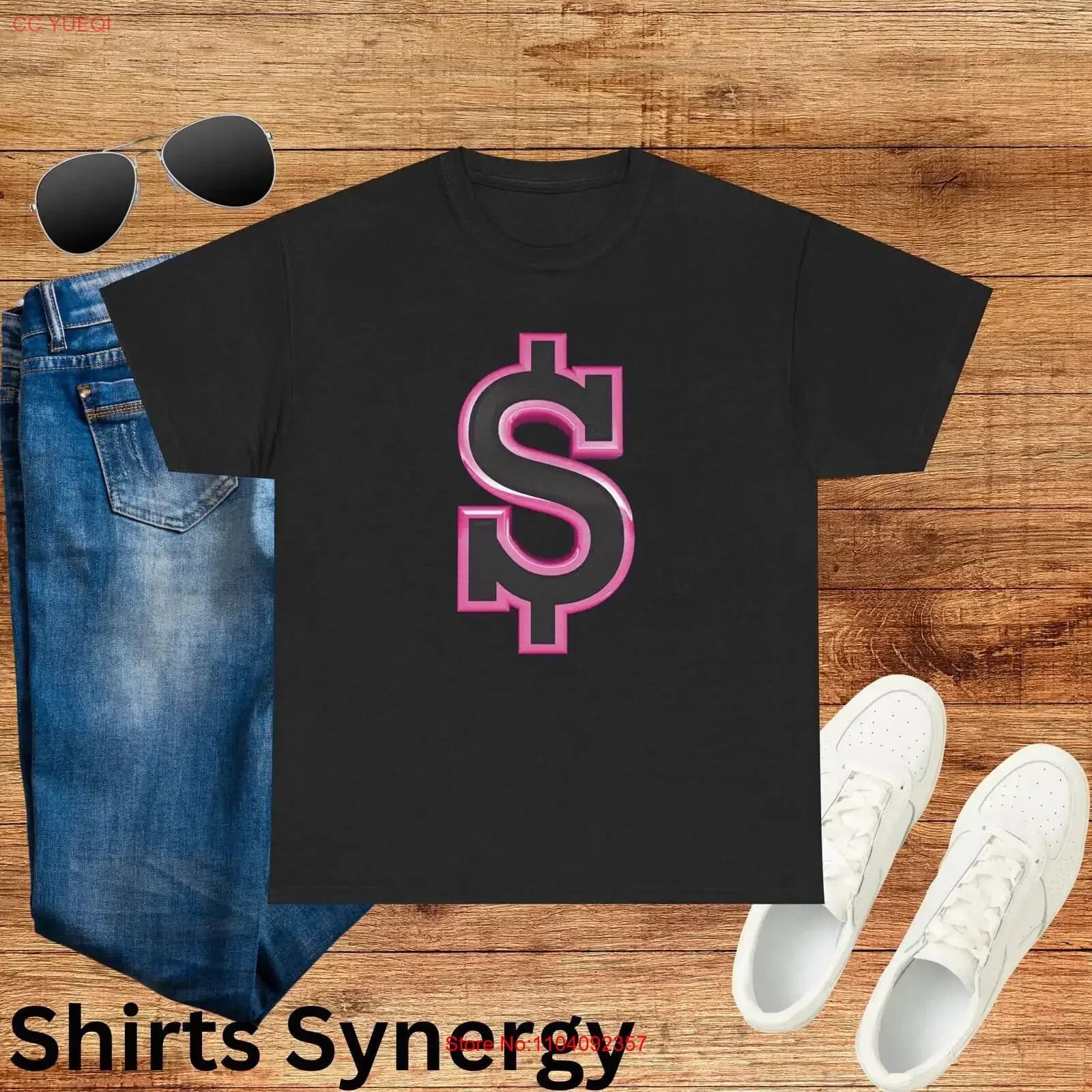 T-shirt in cotone pesante con simbolo del dollaro alla moda Abbigliamento casual per lei streetwear Moda estiva Amante dei soldi vintage lavato Comodo