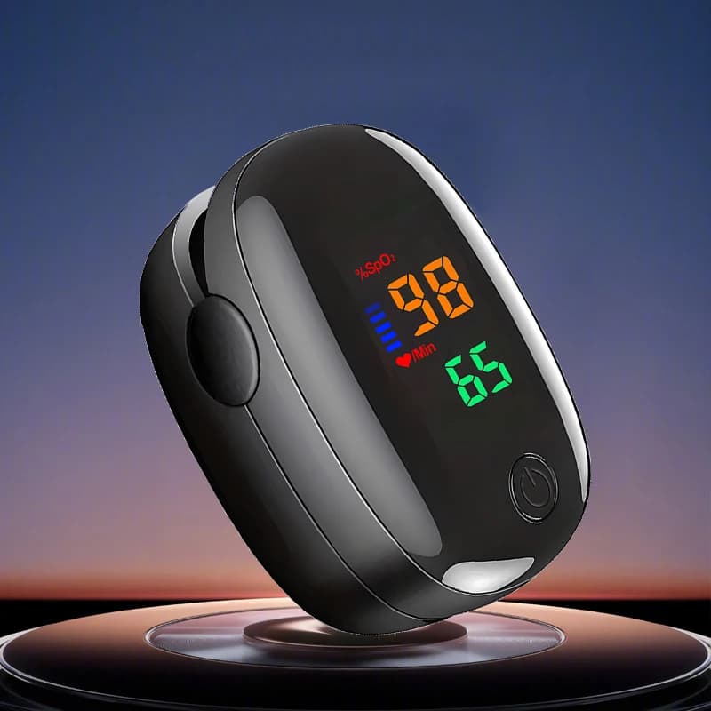 LED finger pulse oximeter Cardiofrequenzimeter Clip from finger Oxygen Saturation in blood Pulsometer for pulse monitoring