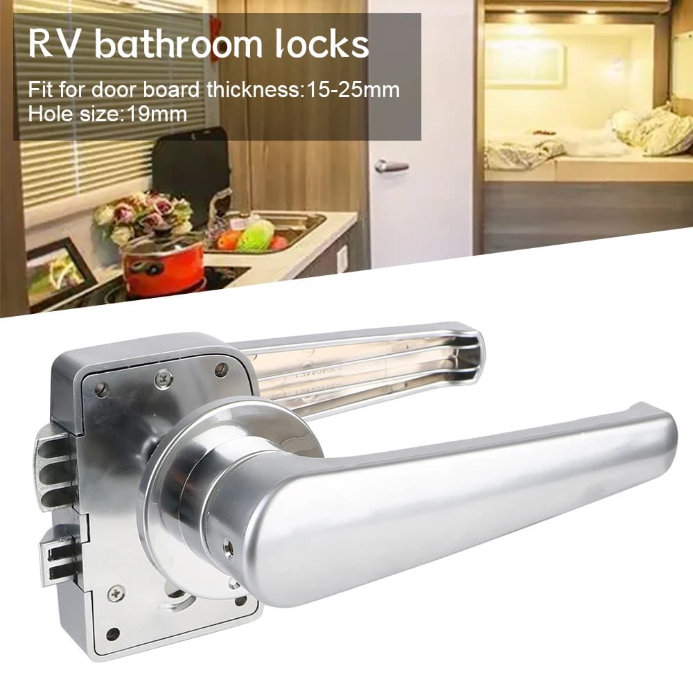 RV Caravan Boat Latch Maniglia Manopola Serrature Modifica camper parti di veicoli Serratura per porta del bagno per auto Serratura per porta del WC RV