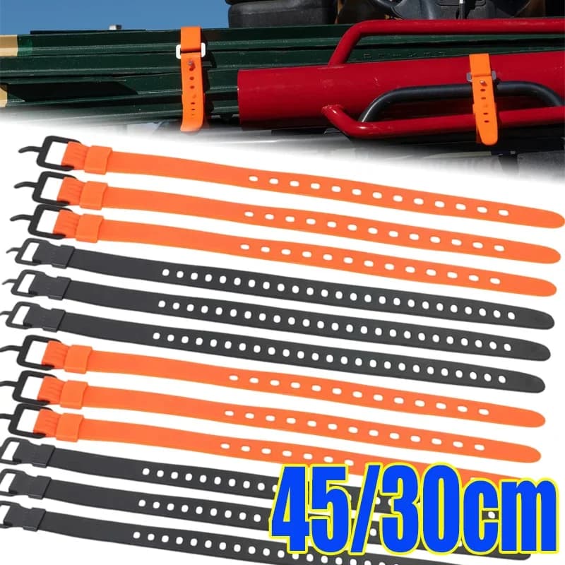 Cinghia di rilegatura Cinghie riutilizzabili Fascette regolabili Organizzazione Bagagli Cargo Attrezzatura esterna 30/45 cm Strumenti di fissaggio rilasciabili