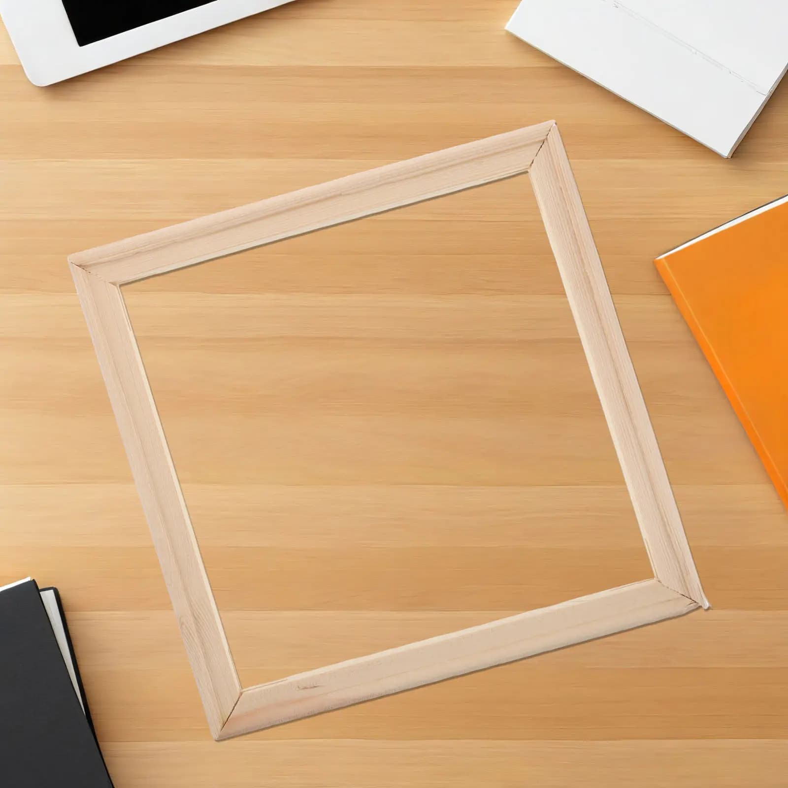Set di 6 Cornici in Legno Massello per Tele, Kit Fai-da-Te per Cornici Fotografiche, Telaio per Pittura a Olio, Cornice da Appendere per Arte Murale
