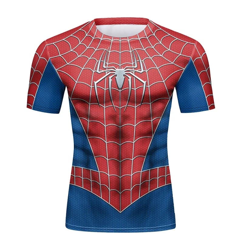 Divertente T-shirt Cosplay Spider a maniche corte con stampa 3D, girocollo, unisex, molto venduta.