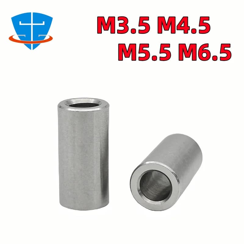 10/5/2 pezzi M3.5 M4.5 M5.5 M6.5 304 cuscinetto in acciaio inossidabile boccola non filettatura involucro cavo colonna rotonda giunto distanziale lunghezza 2-30mm