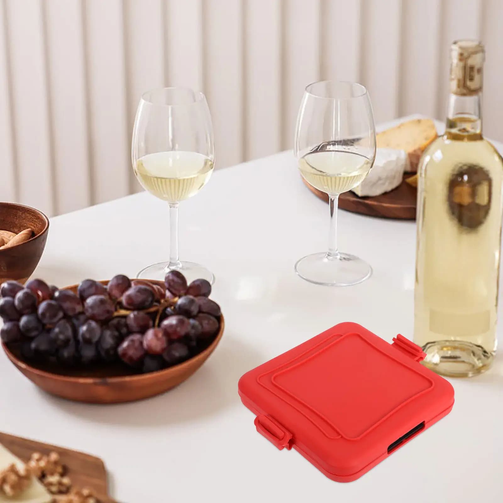 Stampo per Sandwich in Silicone per Microonde, Antiaderente, per Toast e Pane, Padella per Colazione, Friggitrice per Sandwich da Microonde