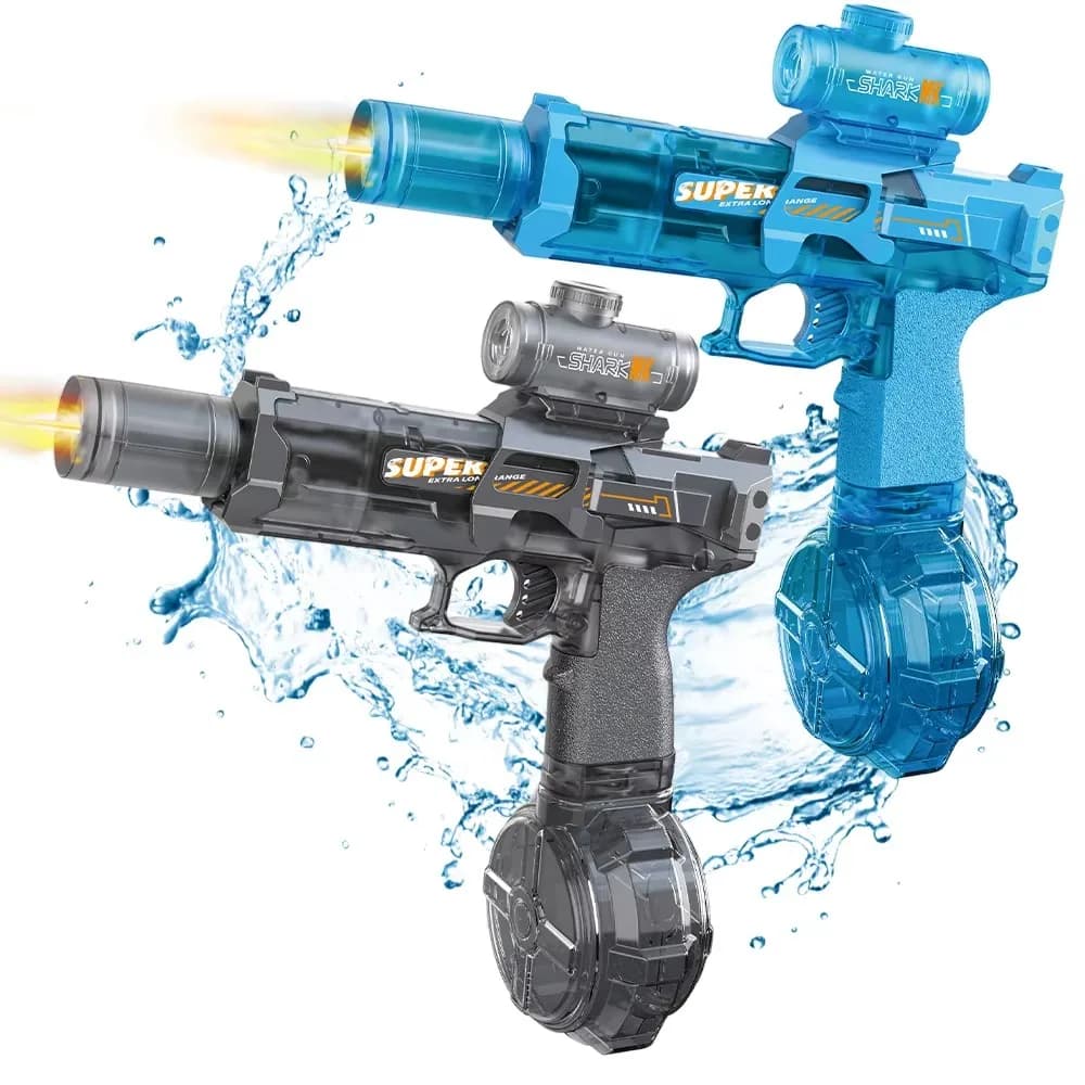 LED Ice Mouse Simulation Fire Fighting Children's Electric Water Gun, Large Capacity Automatic Continuous Water Gun, Children's