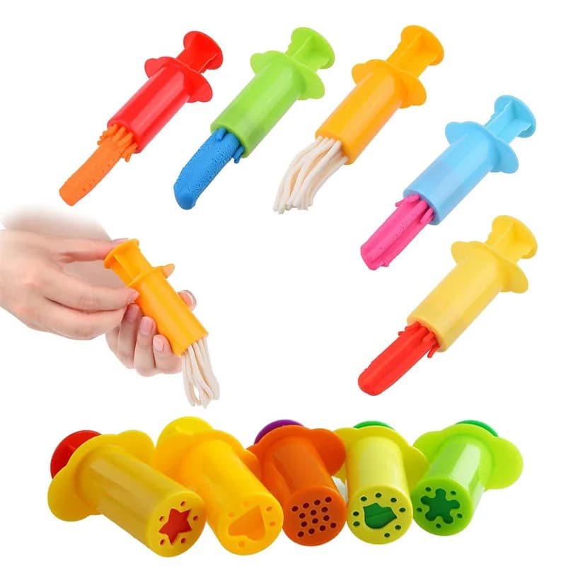 Estrusori di pasta Stampi per plastilina Bambini Giocattoli artigianali fai-da-te Accessori Forme multiple Modello Kit di strumenti per pasta da gioco Regali per bambini