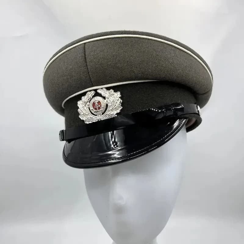 Men's Army Officer Hat East Germany Espionage Military Accessories for Winter Adults