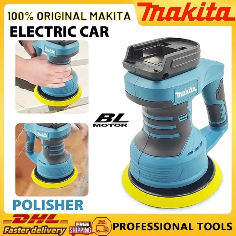 Lucidatrice ricaricabile Makita Lucidatrice per auto a batteria 8 marce regolabile Ceretta elettrica automatica Levigatura Sigillatura Smalto Strumento