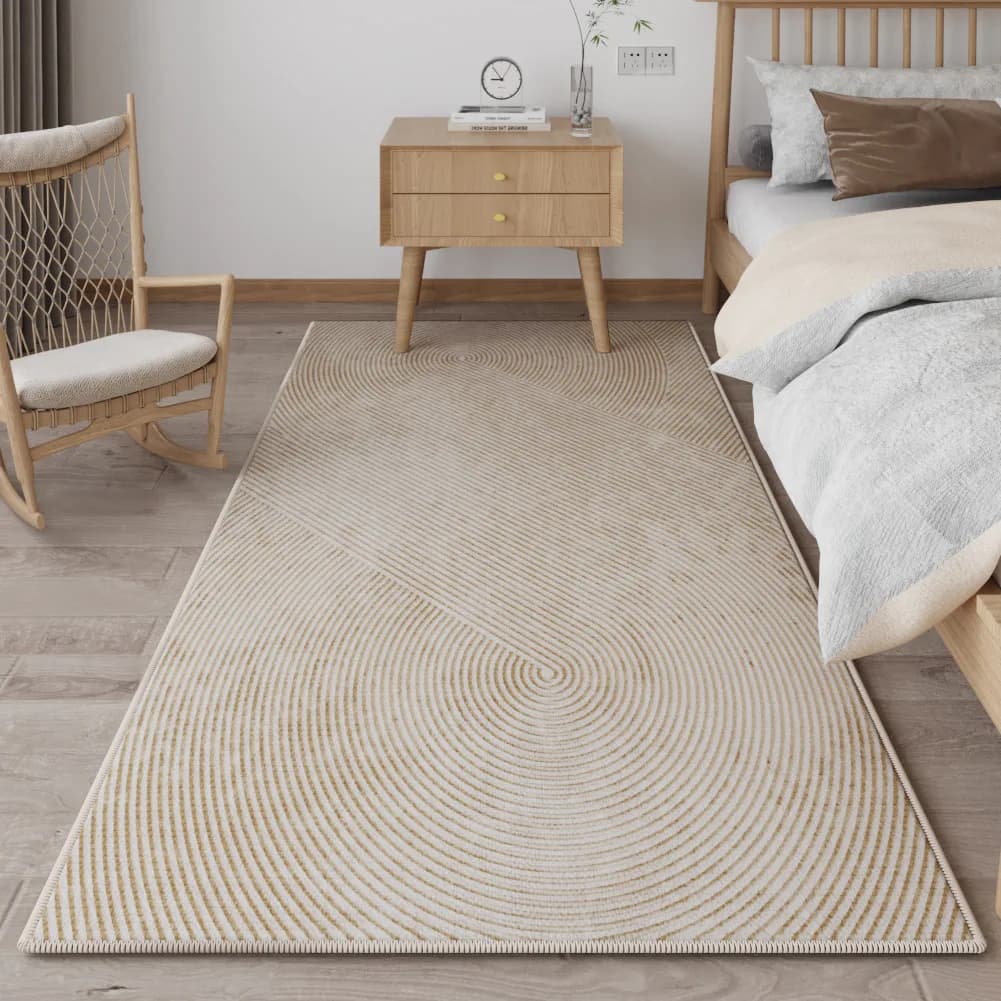Tappetino da comodino per camera da letto Log Wind Room Tatami Tappeto completo Coperta da comodino Tappetino da comodino rettangolare Resistente allo sporco