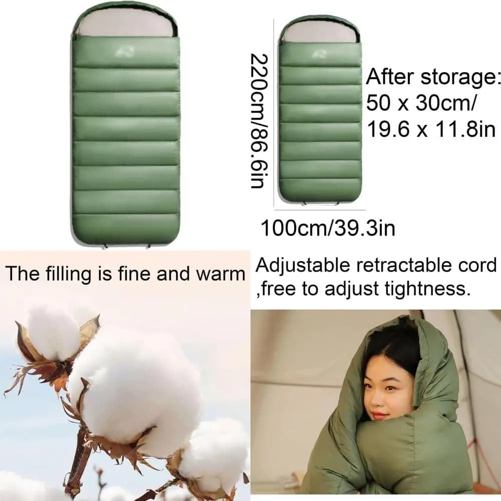 Camping hut bags: light polyester, multipurpose, warm for indoor and outdoor use