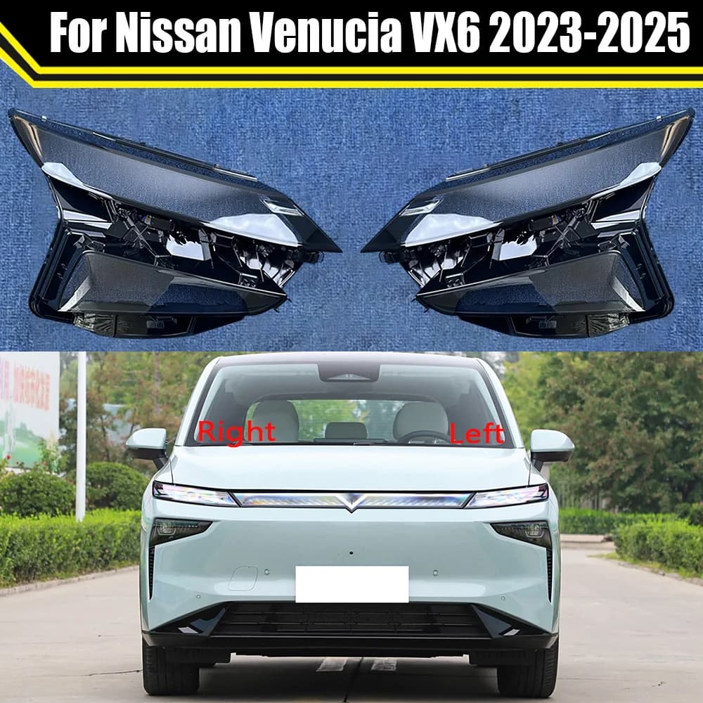 Per Nissan Venucia VX6 2023 2024 2025 Auto Testa Della Lampada Della Luce Caso Auto Faro Copertura Paralume Lampcover Tappi Faro Borsette