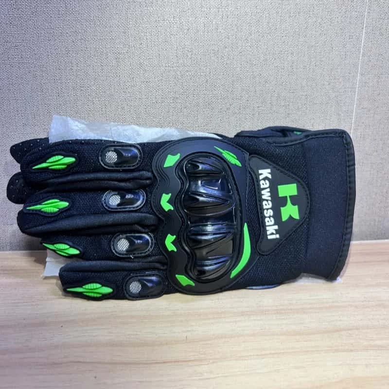 Guanti da moto Kawasaki Guanti da ciclismo fuoristrada da corsa antiscivolo con dita intere