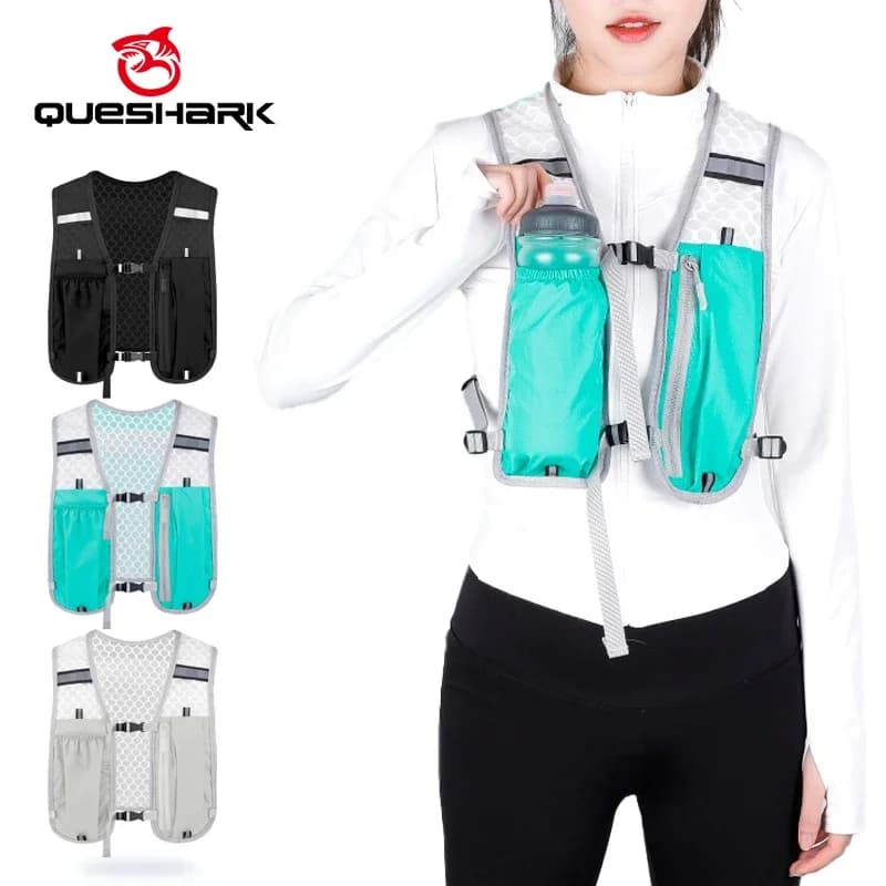 Unisex Queshark Multi-Tasca Sport Backpack with Trail Running Hydrating System, Travel, Hiking and Cycling