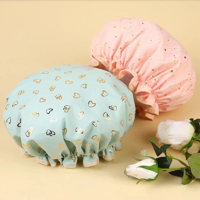 Shower Caps Waterproof Bathing Cap for Women Donuts for Hair Bonnet Douche Swimming Cap Shower Shower Suit