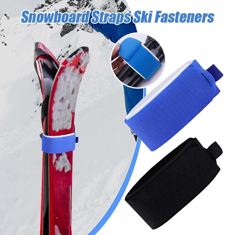 Cinghia da snowboard regolabile Cinghia da sci in nylon con imbottitura protettiva in Eva, cinghia per scarponi da snowboard e fascia di fissaggio per attrezzatura