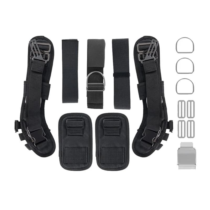 Diving Harness System Back Plate Adjustable Shoulder Straps Quick Release Buckle For Snorkeling Bracket