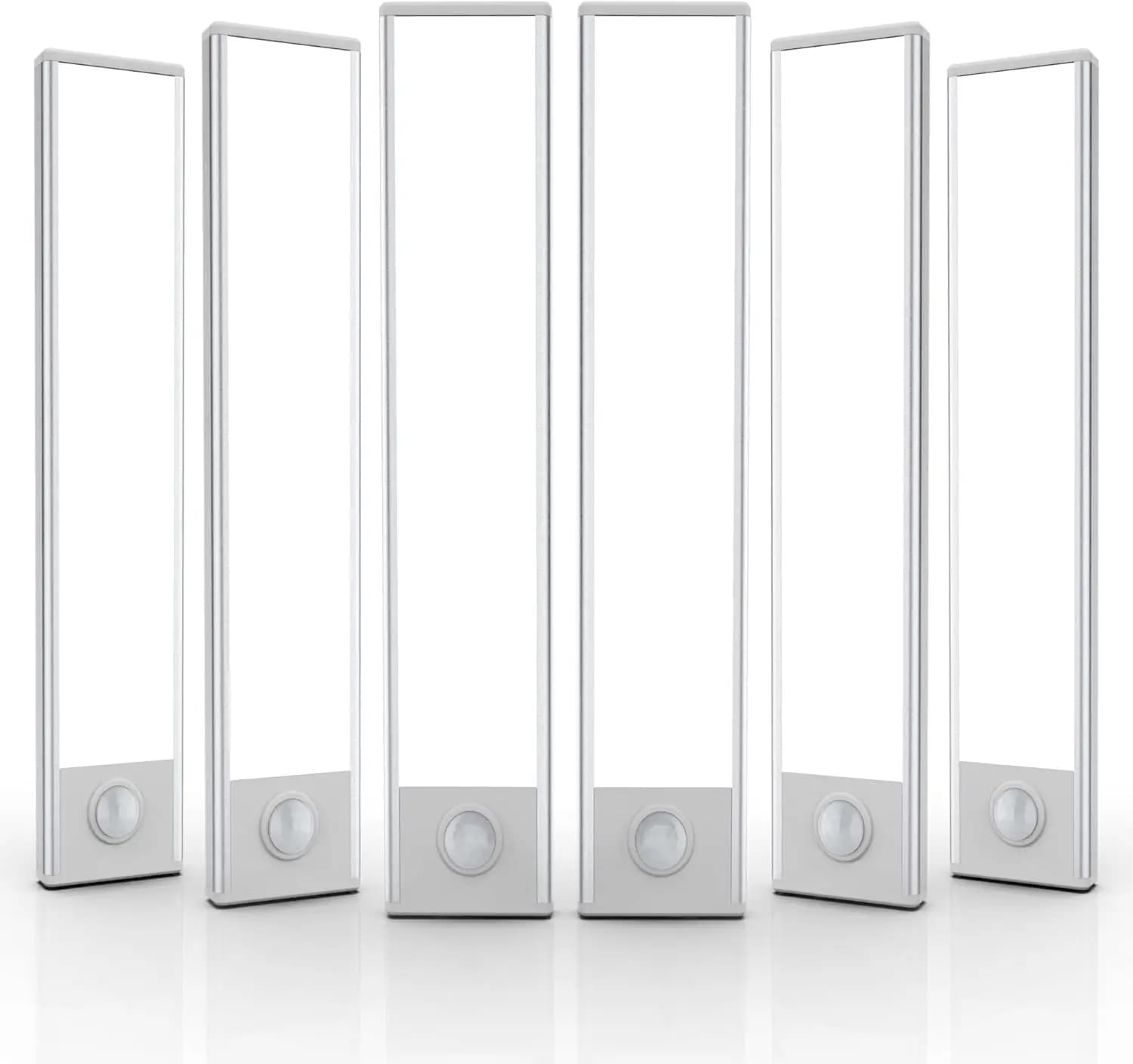Set di 6 Luci Wireless Sottopensile, 32 LED con Sensore di Movimento Ricaricabili per Cucina, Scale, Armadio