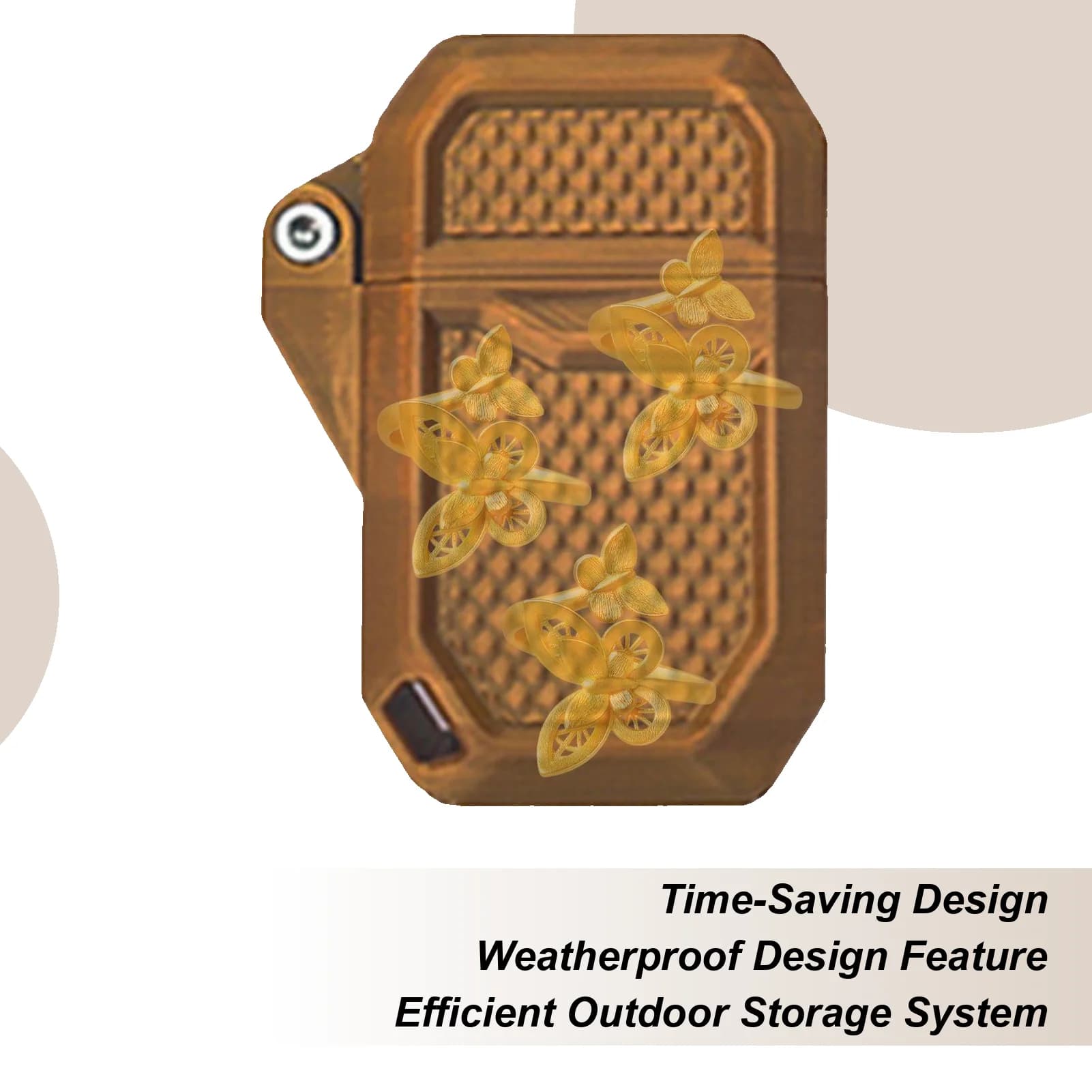 Small Fishing Equipment Box Organizer Camping Box Waterproof Container Portable Transport Case Outdoor Organization