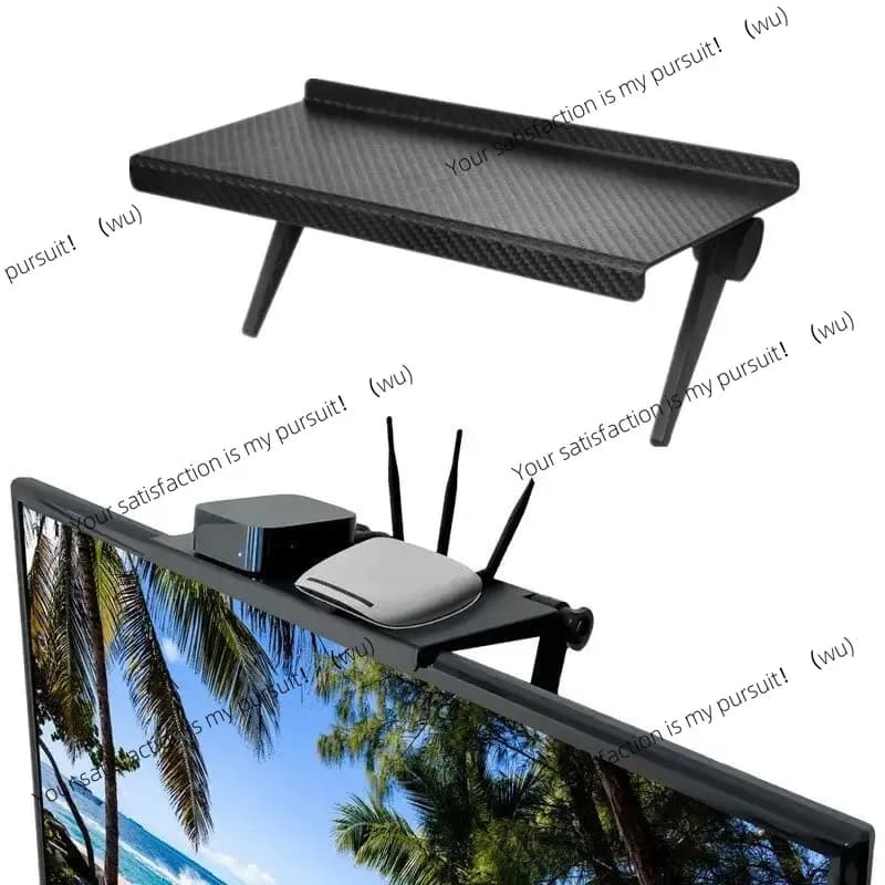 Router Storage Rack Computer Monitor Desktop Monitor Stand Adjustable TV Screen Storage Rack TV Stand