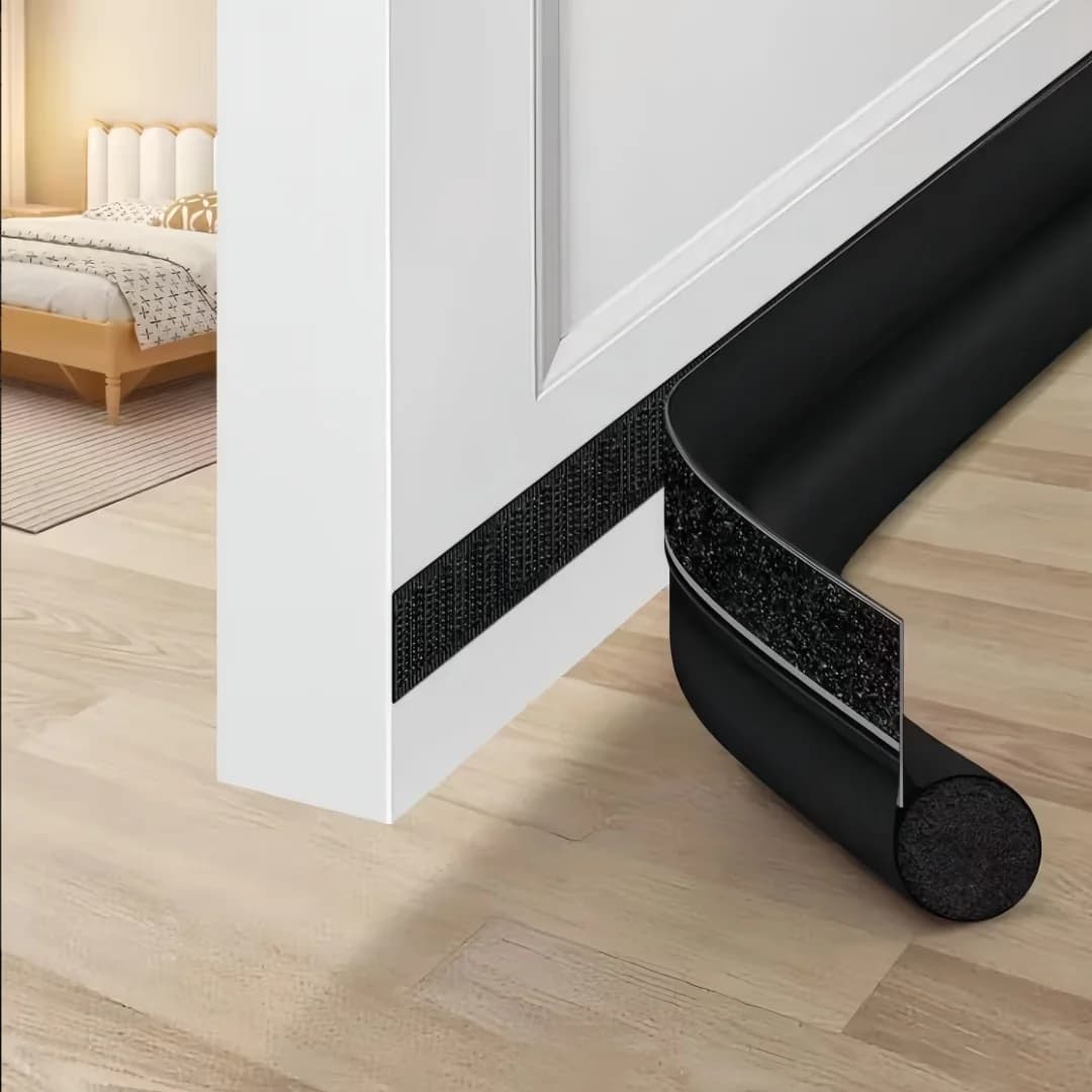 Guarnizione Isolante per Porta, Blocco Acustico e Termico per Fondo Porta, Isolante in Schiuma per Casa