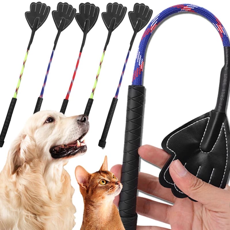 Bastone per Addestramento Animali Domestici a Forma di Zampa in Gomma, Giocattolo Interattivo per Gatti e Cani con Manico Lungo, Frusta Creativa per Addestramento e Intrattenimento, Accessorio per Animali Domestici