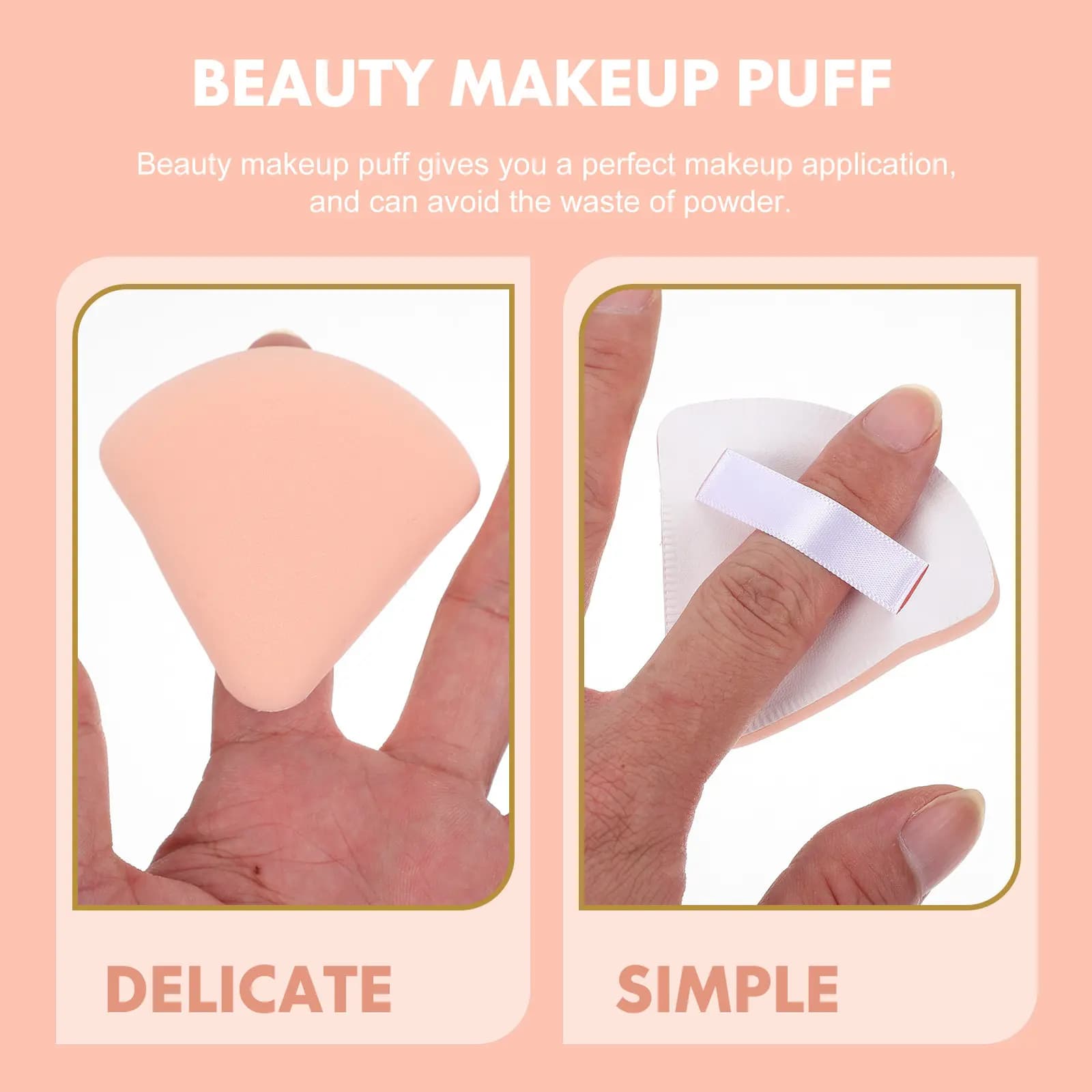 4 pezzi di spugnette per trucco ultra morbide e flessibili per ritocchi rapidi del fondotinta, portatili e leggere