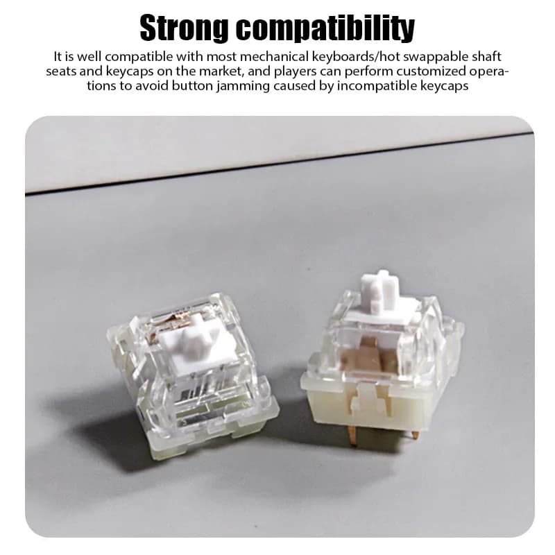 Kang White V3 interruttore lineare 3pin RGB SMD accessori per interruttori meccanici personalizzati per tastiera Hot Swap Gaming compatibile con interruttore MX