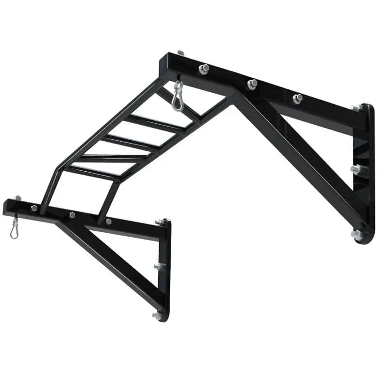 Horizontal bar for outdoor use, parallel bar for door, wall with traction rod