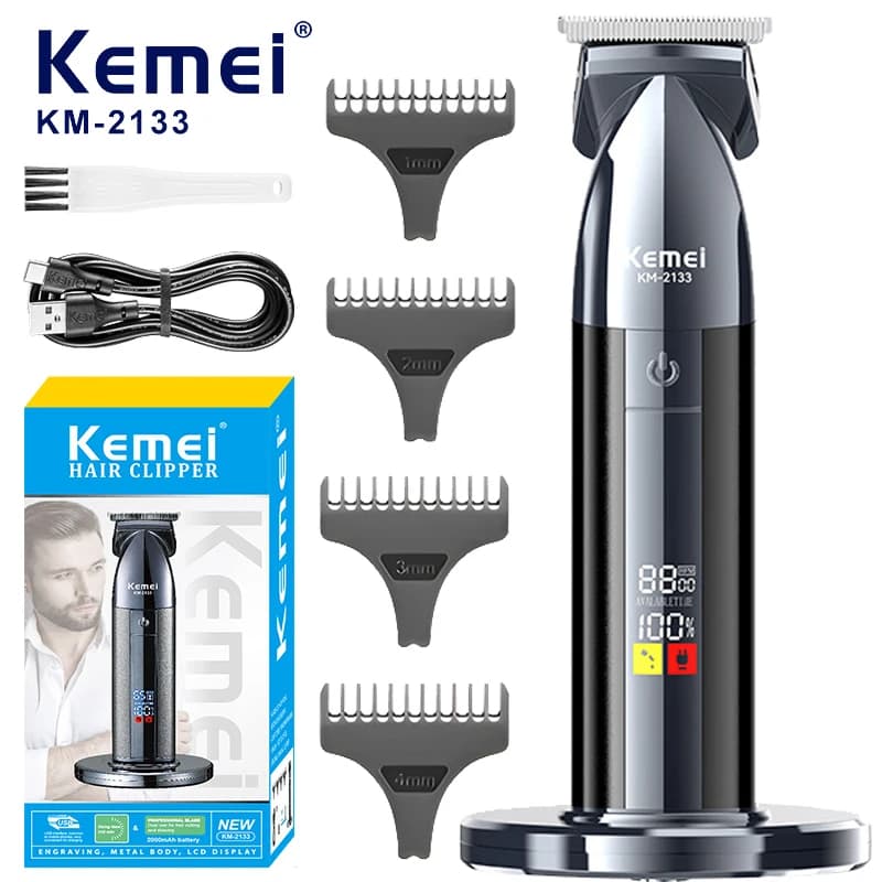 Kemei Haircut for Men Haircut Professional with LED Display Rechargeable Haircut Kit for Cutting Hair for Home Use