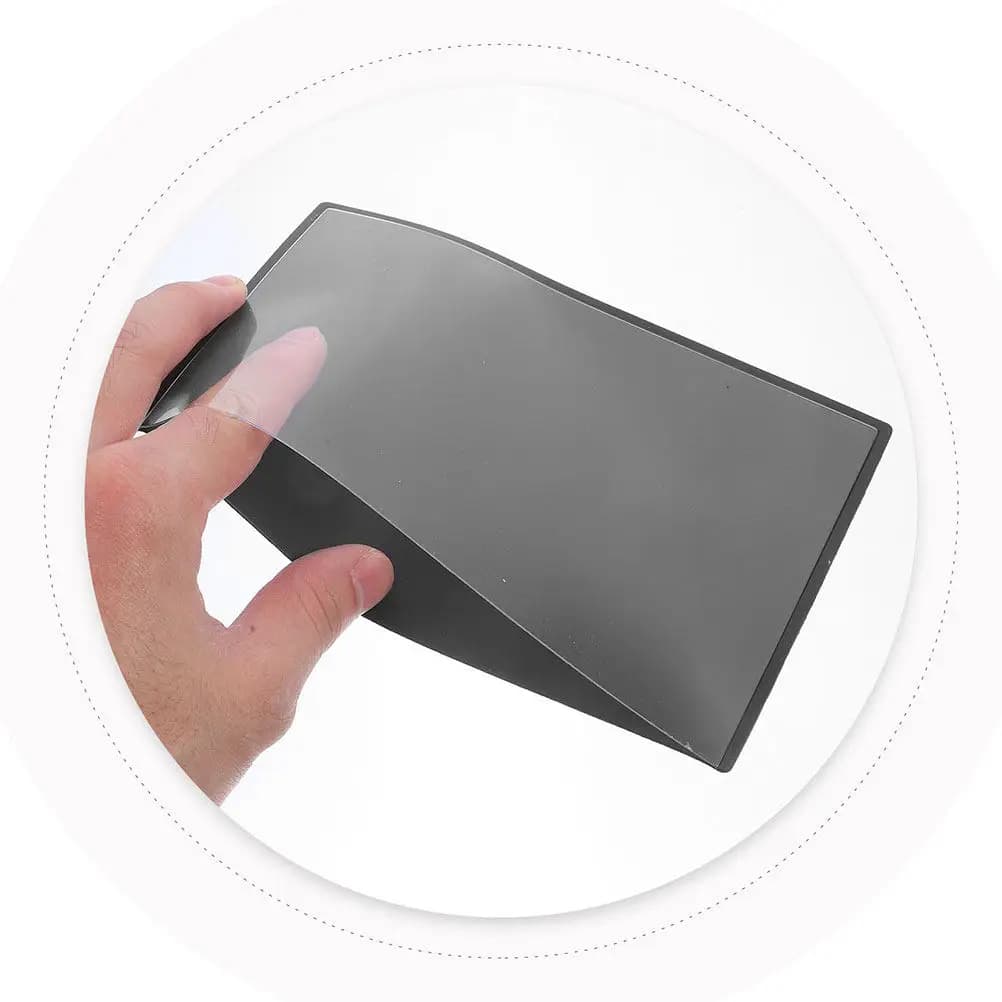 Cornici magnetiche per foto, 5 pezzi, con bordo nero, morbide, per frigorifero, ufficio, lavagna, espositori e magneti per armadietti