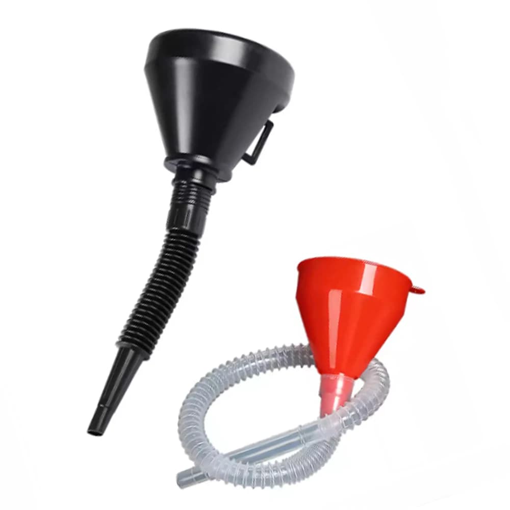 Imbuto universale per riempimento carburante con set di maniglie per tubo filtro per auto, moto, camion, strumento di riempimento olio diesel, accessori per auto