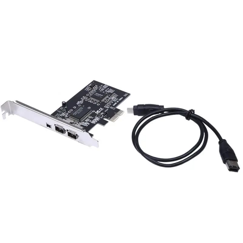 AED7-PCI-E 1X To 16X 1394 Capture Expansion Card PC Capture Expansion Card With 6Pin To 4Pin For Firewire Pcie Card Desktop Comp