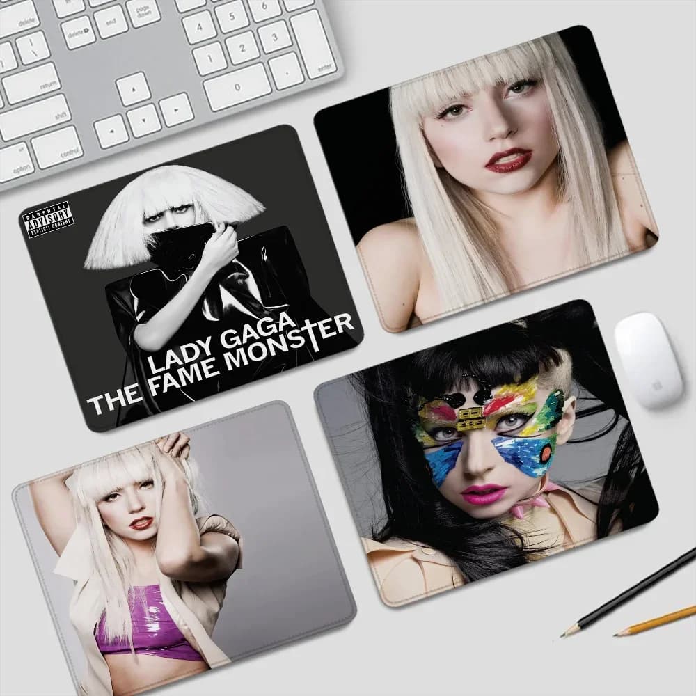 Lady Gaga Tappetino per mouse per computer Tappetino per mouse piccolo Accessori da gioco Tappeto da ufficio Accessori da scrivania carini Tappetini per ufficio Tappetini Anime Gamer