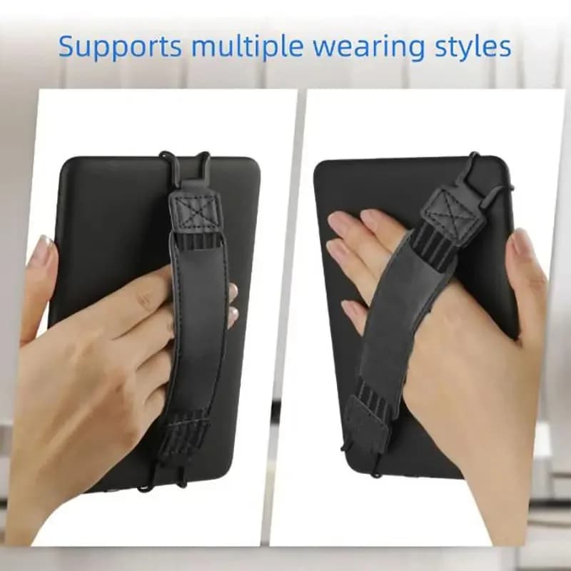 Adjustable Tablet Hand Strap Holder Universal Anti-Fatigue Hand Grip Strap for 7-12 Inch iPad Samsung Tablet Slim Case Compatibl