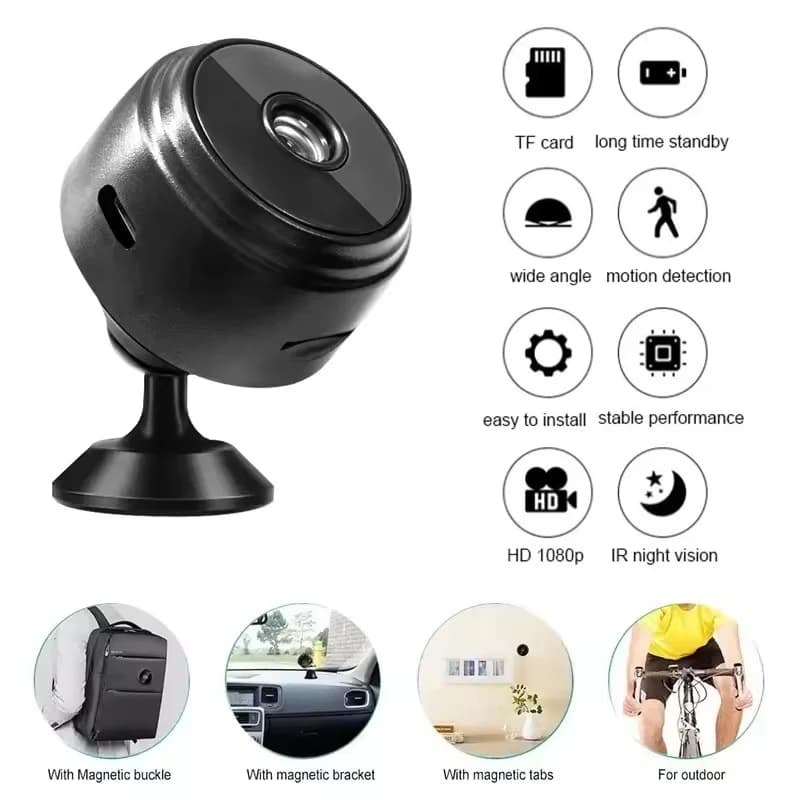 A9 Mini WiFi HD 1080P Security Camera Wireless Monitoring Protection Remote Monitor Surveillance Camcorder For Infants Pets Home