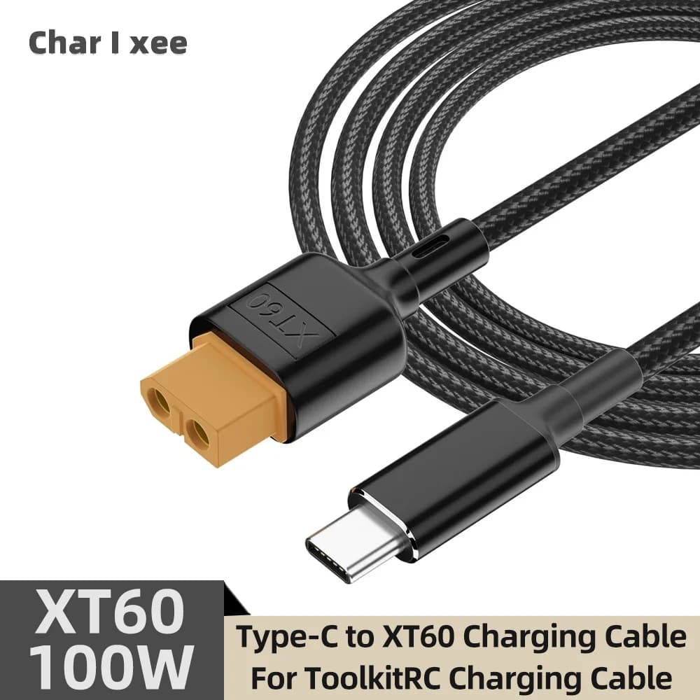 Cavo di Ricarica USB C a XT60 PD 100W 20V/5A per ToolkitRC SC100 M7 M6 M6D M8S Drone Modello Caricabatterie Convertitore di Alimentazione