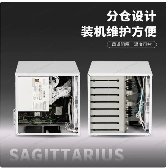 Chassis NAS a 8 Bay – Supporta Alimentatori ATX, Schede Madri MATX e PCIe Full-Height per Server di Archiviazione