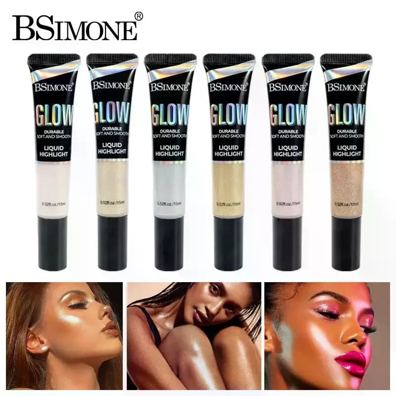 BSIMONE Ombretto Liquido Glitterato 15ml, Gel Trucco Cangiante Scintillante per Occhi, Viso, Corpo e Unghie, Multifunzionale per Feste