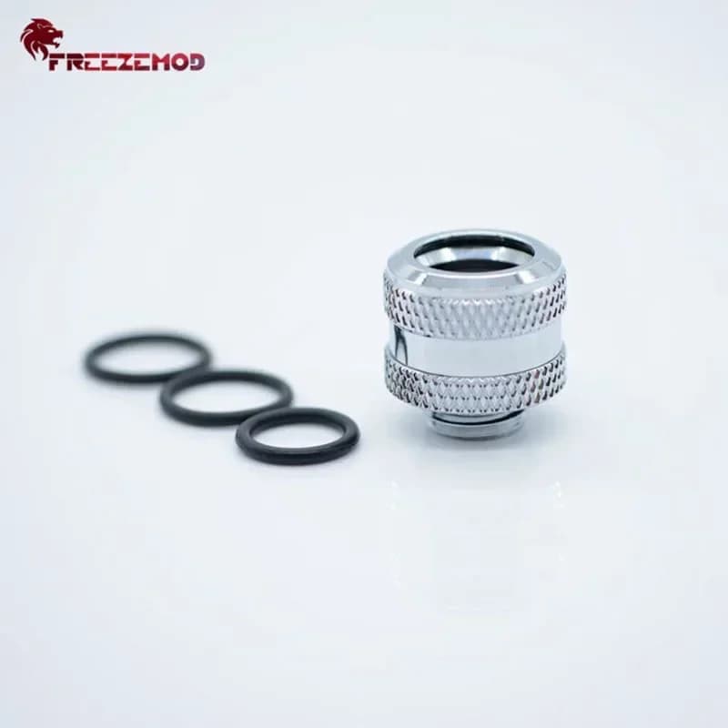 FREEZEMOD OD14mm Raccordo per tubo rigido raccordi per raffreddamento ad acqua 4 anelli di tenuta fissaggio esagonale. HYGKN-N14MM