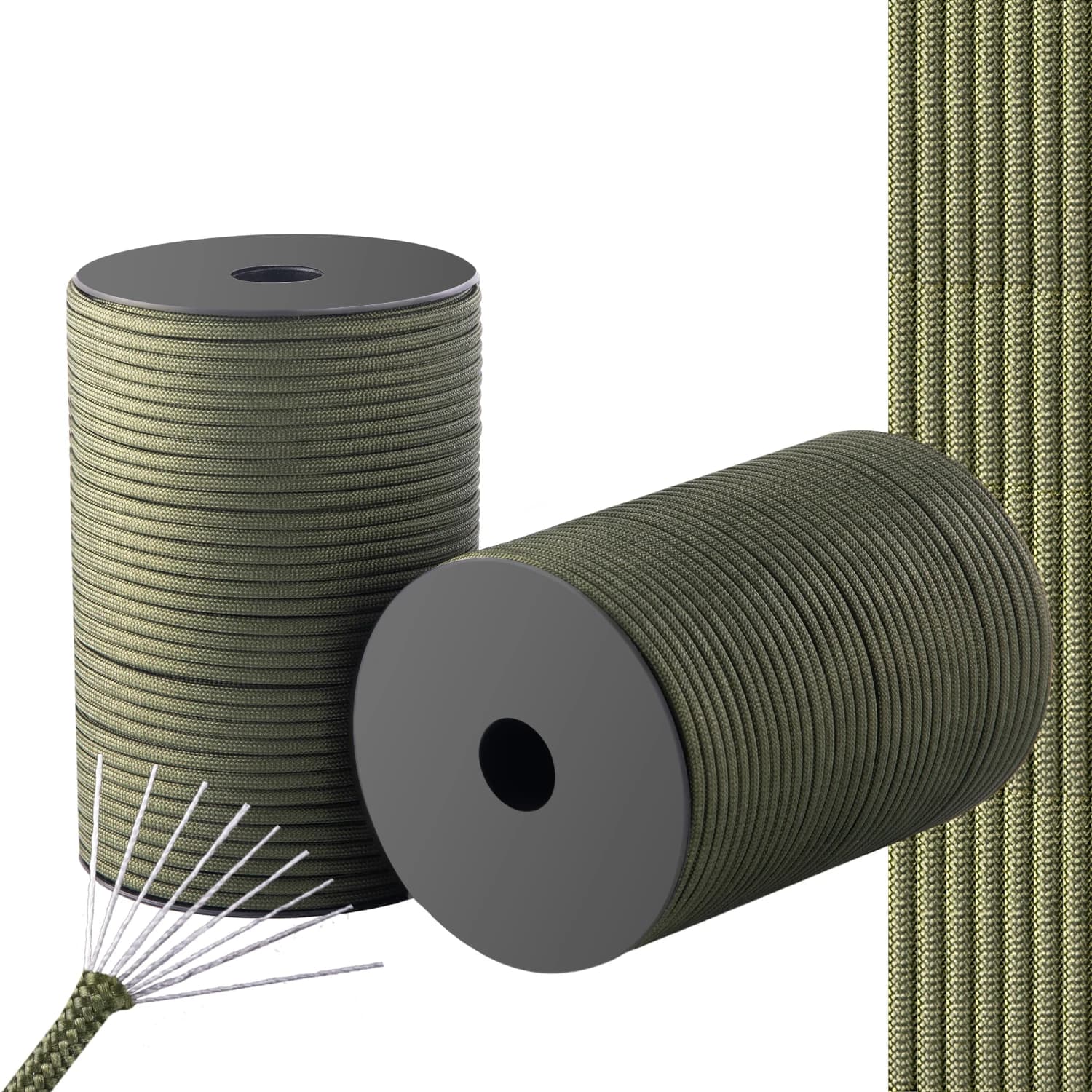 Diameter 4MM Packing roll to 9 cores 50M Corda suitable for curtain reinforcement, anti-wind rope reinforcement bracelet