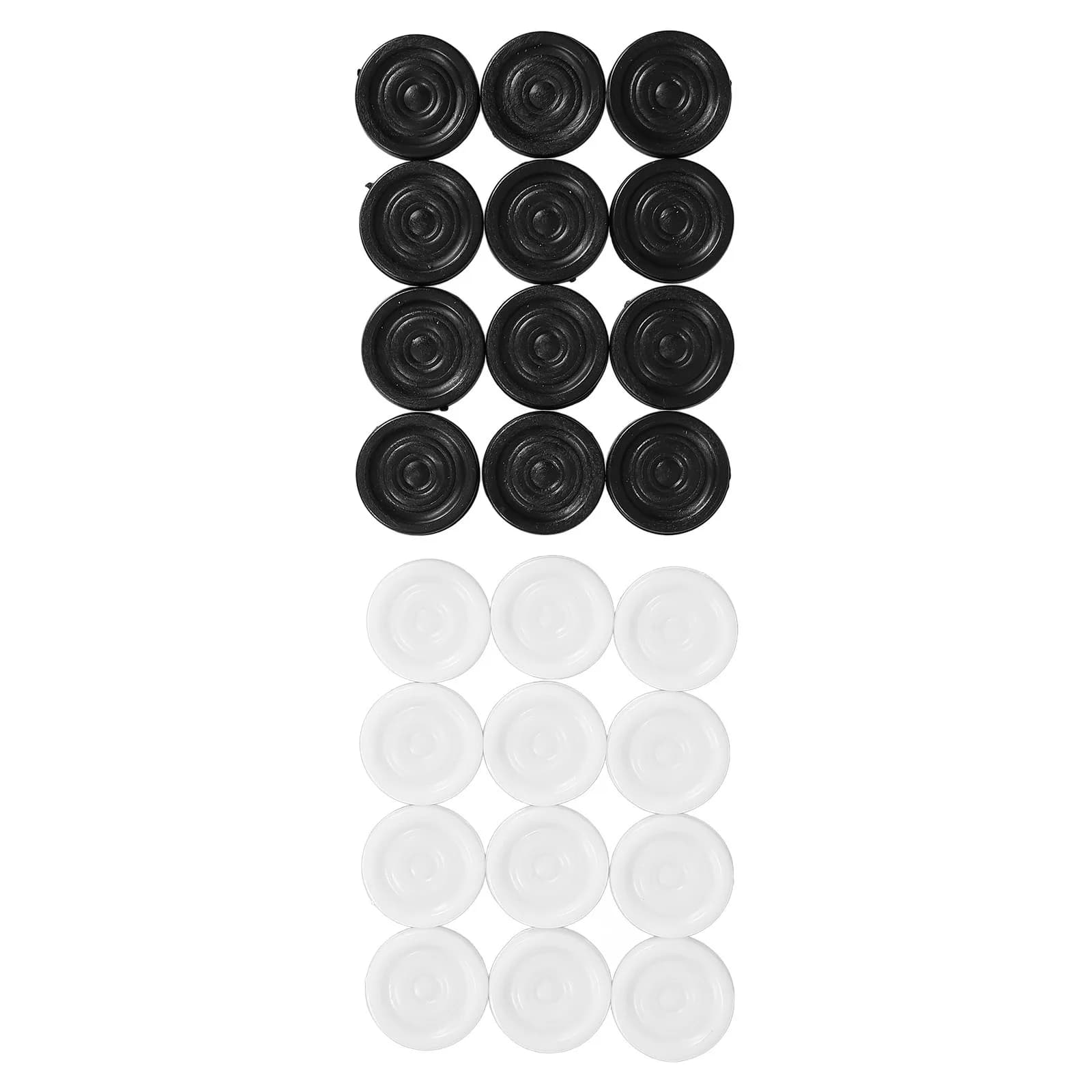 1 set di pezzi degli scacchi in plastica per dama, set di giochi da tavolo di ricambio, compatto e leggero per l'insegnamento tattico