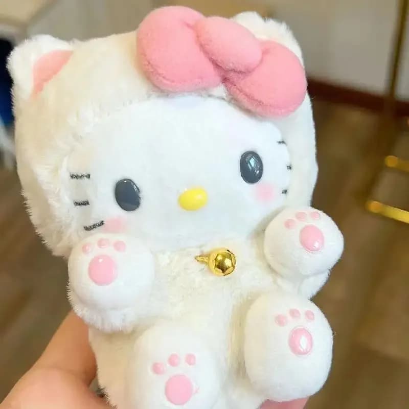 Disponibile - Peluche Sanrio Hello Kitty da 10 cm, Bambola di Peluche Cartone Animato, Ciondolo per Zaino, Regalo, Piccolo Ornamento, Spotify Premium