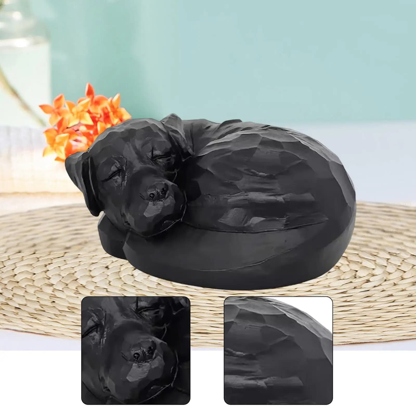 Pet Cremation Urn Memorial Keepsake Box Keepsake Case Memories Storage Sculpture Organizer Remembrance for Shelf Outdoor