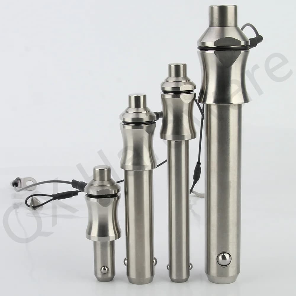 Diametro 5-25mm Perno a sgancio rapido QX113 Perni di posizionamento in acciaio inossidabile Perni metallici di grado marino con corda di sicurezza